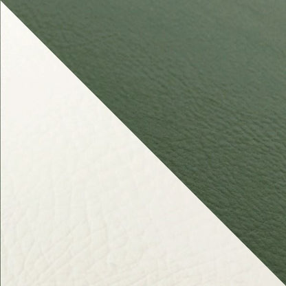 Domestic Seat Cover, Reupholstery Type, Dark Green/White (Two-tone)/Clear Stitching, Julio (AF52)