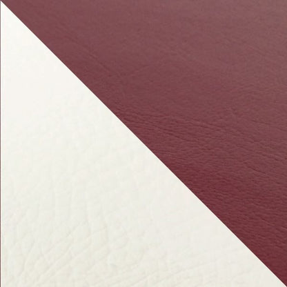 Domestic Seat Cover, Reupholstery Type, Wine Red and White (Two-tone)/Clear Stitch, Julio (AF52)