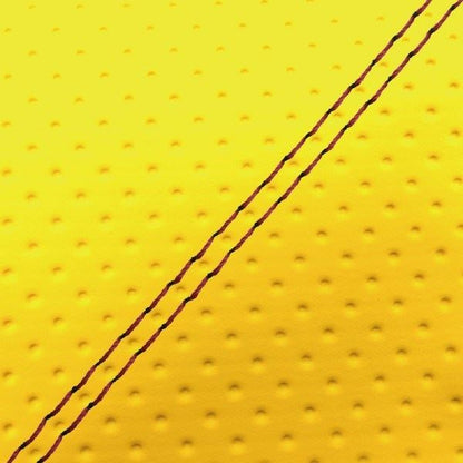 Domestic Seat Cover Replacement Type Full Embossed Yellow / Red Double Stitch Julio (AF52)