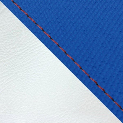 Domestic Seat Cover - Reupholstering Type, Suverane Blue/White (Two-tone) with Red Stitching for Julio (AF52)