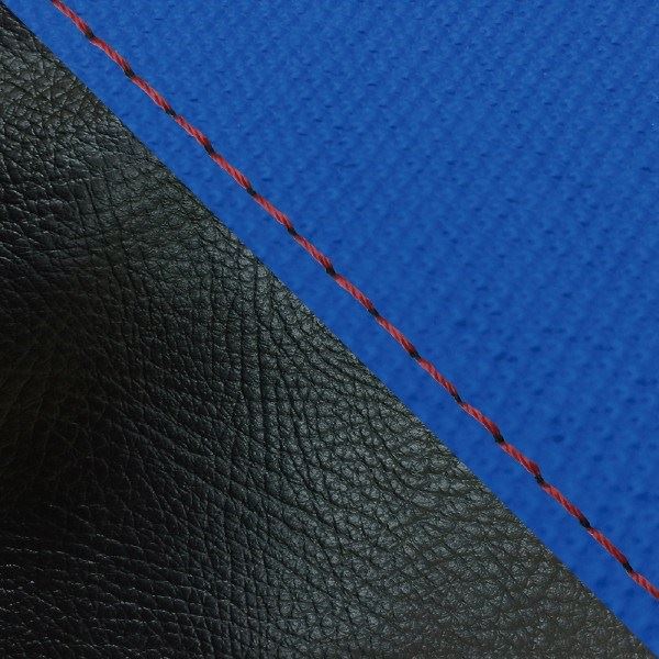 Domestic Seat Cover, Reupholstery Type, Suberanu Blue/Black (Two-tone)/Red Stitch, Julio (AF52)