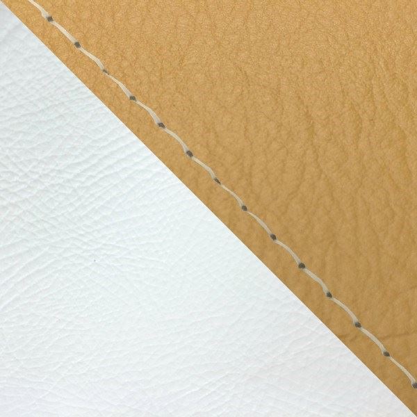 Domestic Seat Cover Reupholstery Type Ochre/White (Two-tone)/Clear Stitch Julio (AF52)