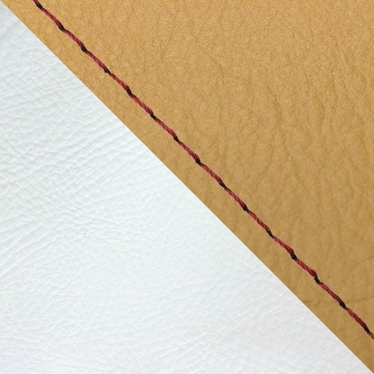 Domestic Seat Cover Replacement Type Ochre/White (Two-tone) / Red Stitch for Julio (AF52)