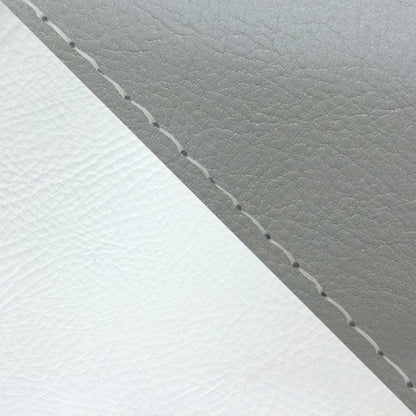Domestic Seat Cover, Reupholstery Type, Dark Gray/White (Two-tone) / Clear Stitch, Julio (AF52)