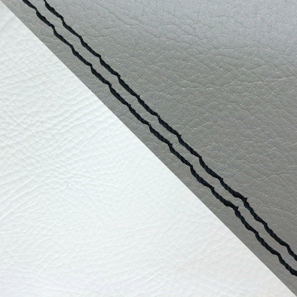 Domestic Seat Cover Replacement Type Dark Gray/White (Two-tone)/Black Double Stitch Julio (AF52)