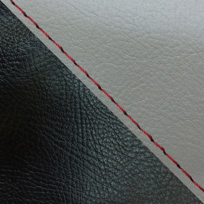Domestic Seat Cover, Reupholstery Type, Dark Gray/Black (Two-Tone)/Red Stitch, Julio (AF52)