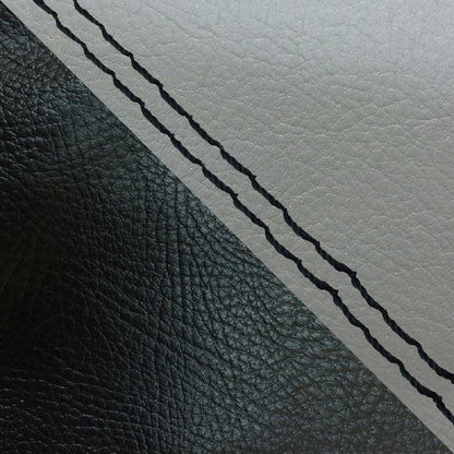 Domestic Seat Cover, Reupholstering Type, Dark Gray/Black (Two-Tone)/Black Double Stitch, Julio (AF52)
