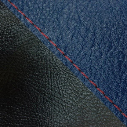 Domestic Seat Cover Replacement Type Navy/Black (Two-Tone)/Red Stitch for Julio (AF52)