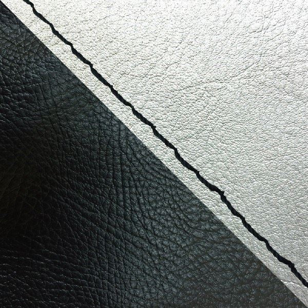 国産シートカバー 張替タイプ シルバー・黒(ツートン)/黒ステッチ ジュリオ(AF52)