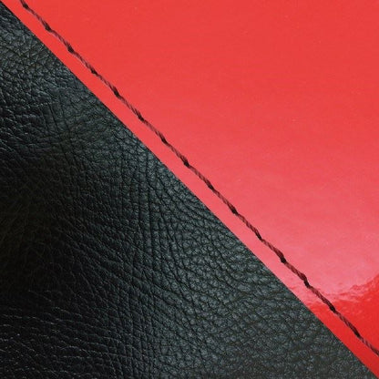 Domestic Seat Cover, Reupholstery Type, Enamel Red/Black (Two-tone) / Red Stitch, Julio (AF52)