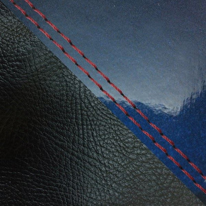 Domestic Seat Cover Replacement Type Enamel Blue/Black (Two-Tone)/Red Double Stitch Julio (AF52)