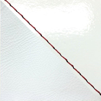 Domestic Seat Cover Replacement Type Enamel White (Two-tone)/Red Stitch for Julio (AF52)