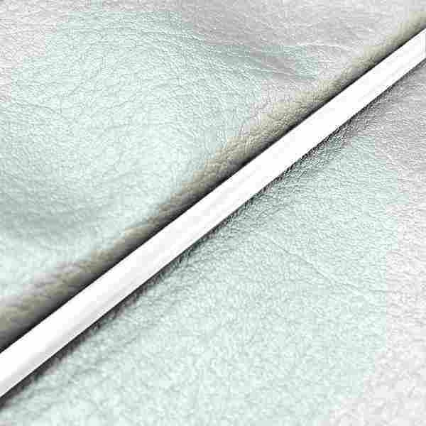Domestic Seat Cover, Slip-on Type, Silver/White Piping for Scoopy (AF55)
