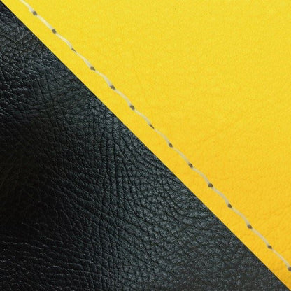 Domestic seat cover, slip-on type, yellow/black (two-tone) with clear stitching, for Giorno/Jorcabs