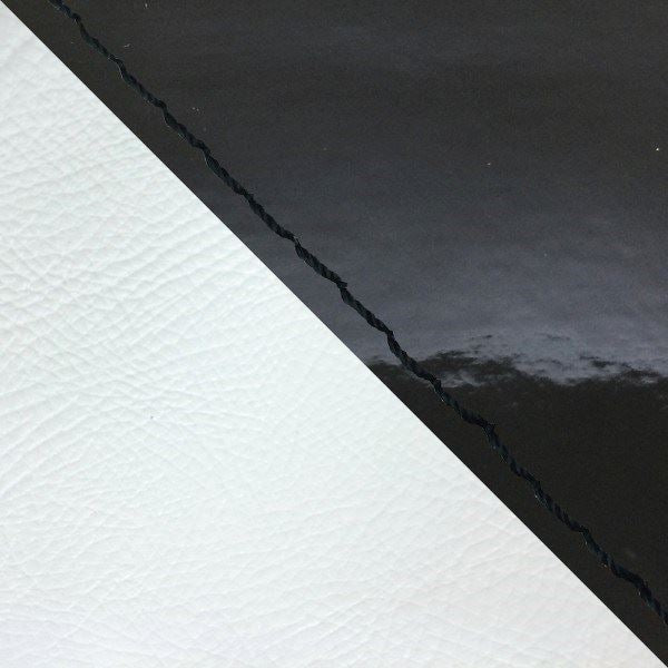 Domestic Seat Cover, Slip-On Type, Enamel Black/White (Two-Tone)/Black Stitch for Giorno/Jorcabs