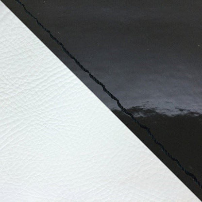 Domestic Seat Cover, Slip-On Type, Enamel Black/White (Two-Tone)/Black Stitch for Giorno/Jorcabs
