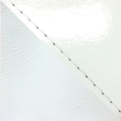 Domestic Seat Cover, Slip-on Type, Enamel White (Two-tone)/Clear Stitch, Giorno/Jorcabu