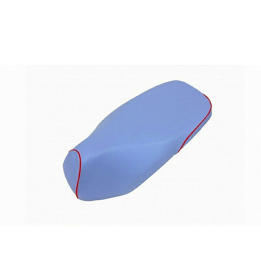 Domestic seat cover, light blue/red piping, slip-on type, Dunk (AF74)