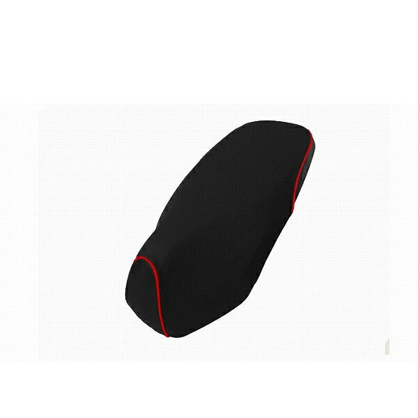 Domestic Seat Cover Embossed Black Rear: Black/Red Piping Slip-on Type Dunk (AF74)