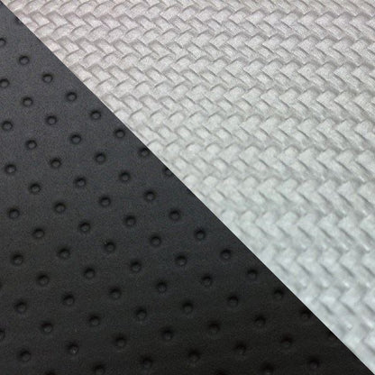 Domestic Seat Cover, Slip-on Type, Carbon Silver/Embossed Black (Two-tone)/Clear Stitch, GROM (2013-2015)