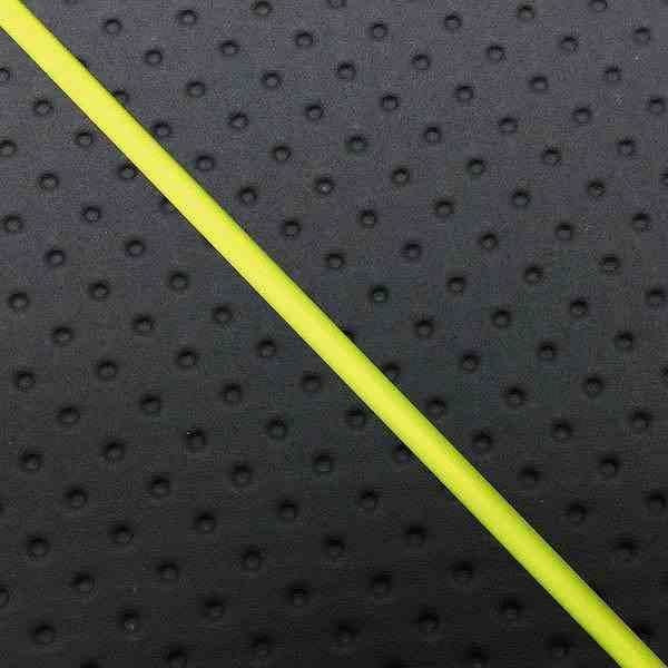 Domestic Seat Cover, Slip-on Type, Embossed Black/Yellow Piping for Giorno (AF70)