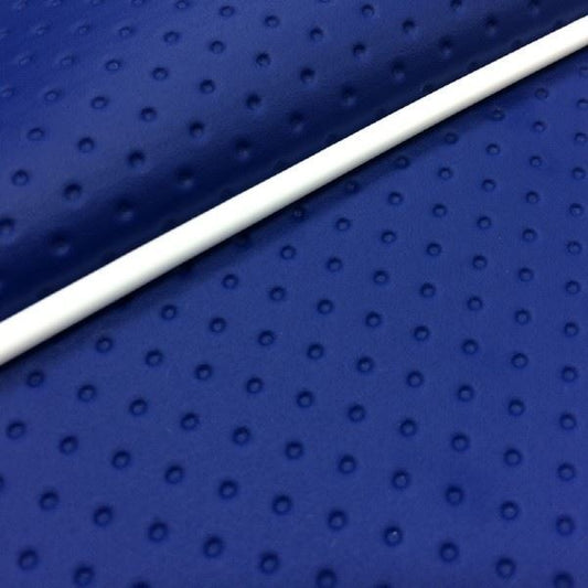 国産シートカバー 被せるタイプ フルエンボスブルー/白パイピング リード100(JF06)