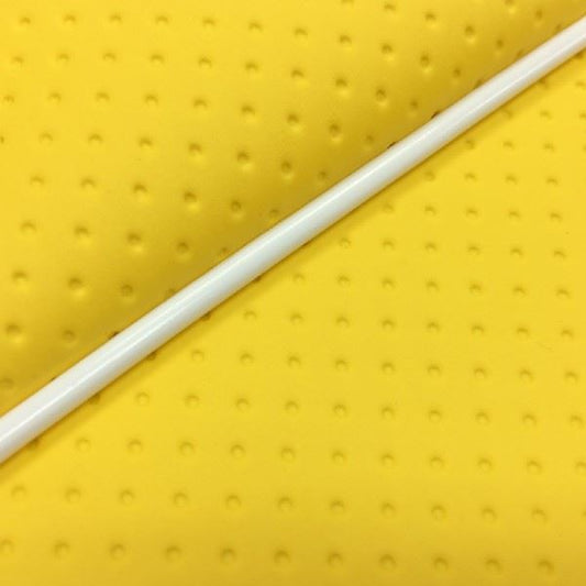 国産シートカバー 被せるタイプ フルエンボスイエロー/白パイピング リード100(JF06)