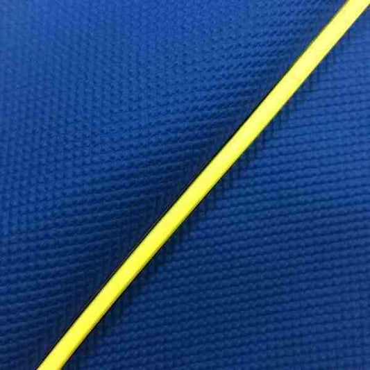 国産シートカバー 被せるタイプ スベラーヌブルー/黄色パイピング リード100(JF06)