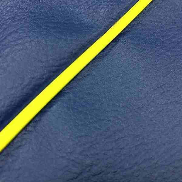 国産シートカバー 被せるタイプ ネイビー/黄色パイピング シグナスX(SE12J) 台湾仕様