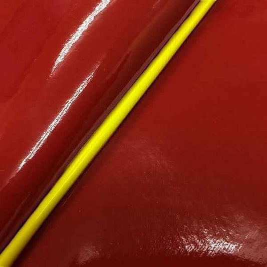 国産シートカバー 被せるタイプ エナメルレッド/黄色パイピング シグナスX(SE12J) 台湾仕様