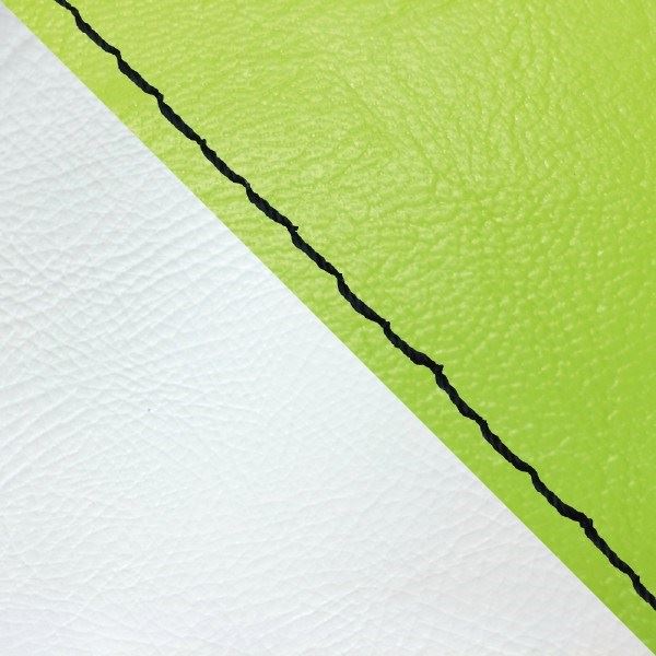 Domestic Seat Cover, Slip-on Type, Lime Green/White (Two-tone) with Black Stitching for Julio (AF52)