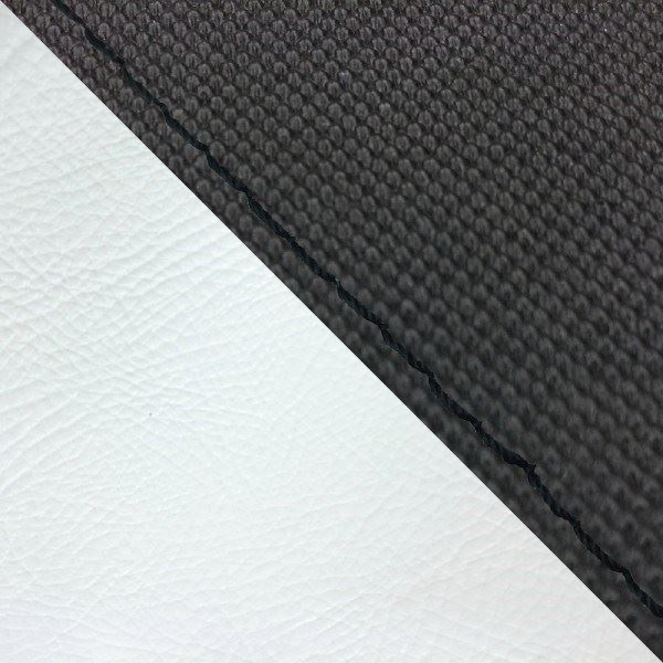 国産シートカバー 被せるタイプ スベラーヌブラック・白(ツートン)/黒ステッチ ジュリオ(AF52)