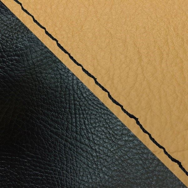 Made-in-Japan Seat Cover, Slip-on Type, Ochre/Black (Two-Tone)/Black Stitch for Julio (AF52)