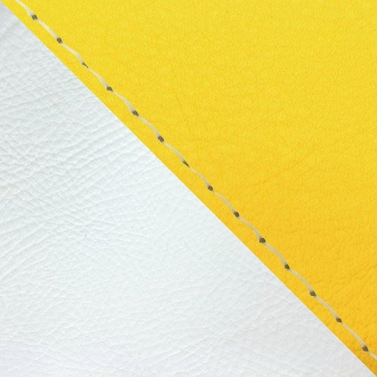 国産シートカバー 被せるタイプ イエロー・白(ツートン)/透明ステッチ ジュリオ(AF52)
