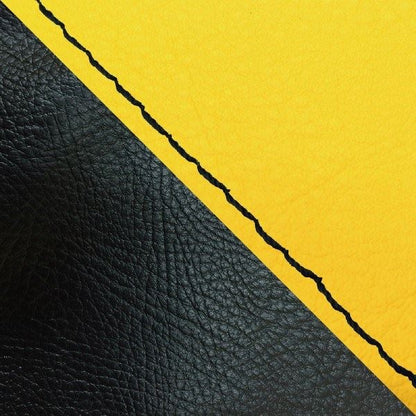 Domestic Seat Cover, Slip-on Type, Yellow/Black (Two-tone) / Black Stitch, Julio (AF52)