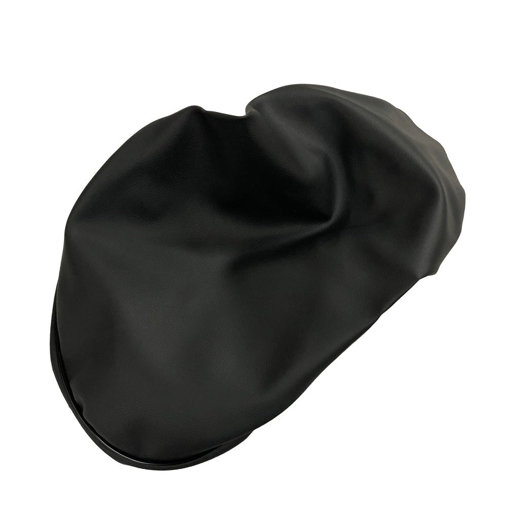 日本製シートカバー 被せるタイプ 黒 シャリィ 丸ライト 6V 1/2型用