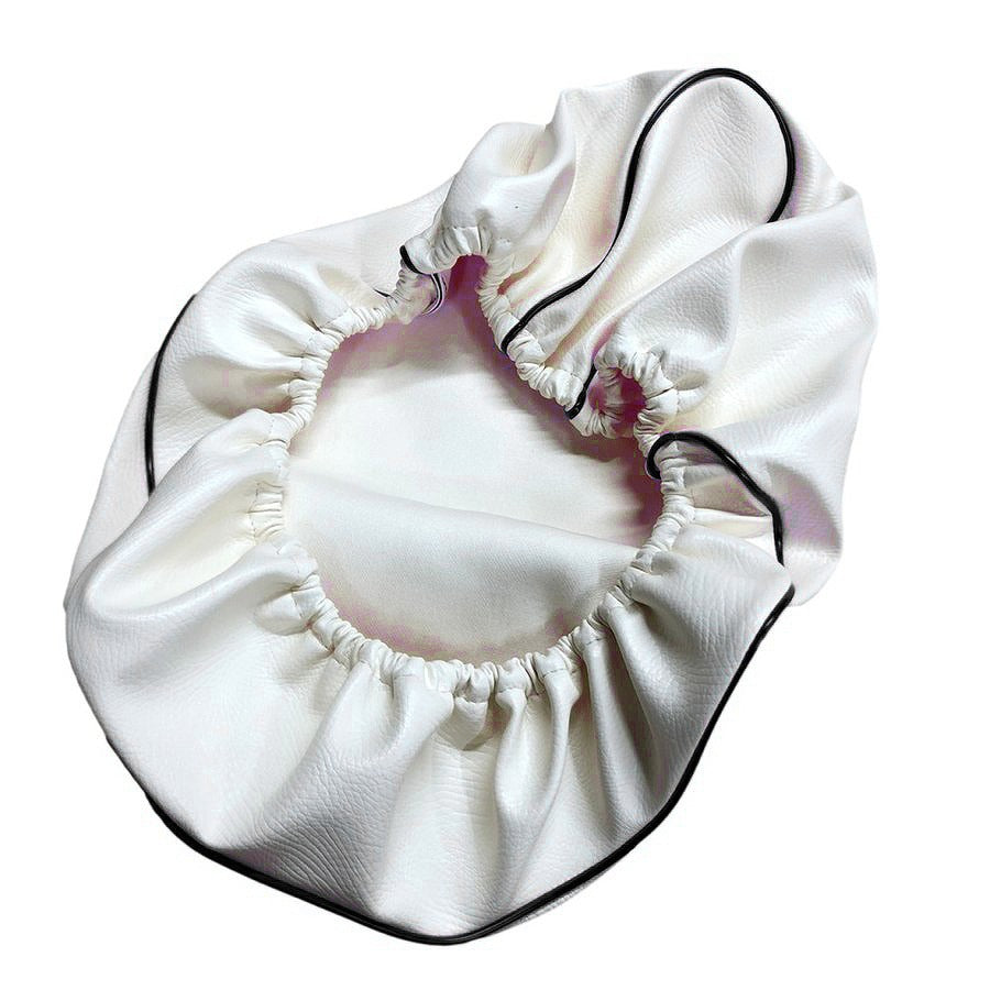 日本製シートカバー 被せるタイプ 白カバー/黒パイピング タクト 4ST(AF75)