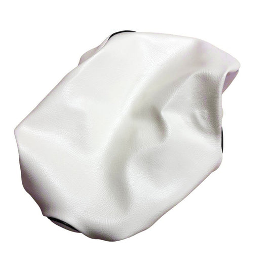 日本製シートカバー 被せるタイプ 白カバー/黒パイピング レッツ(CA4AA) 4ST用