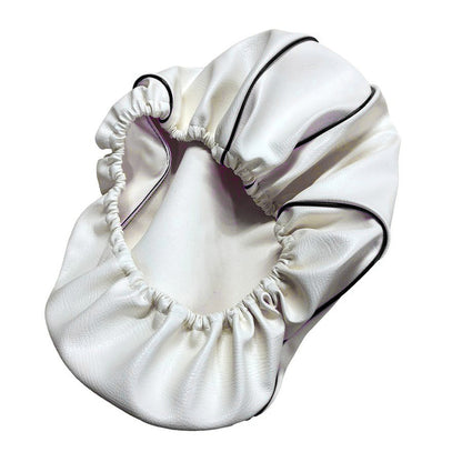 日本製シートカバー 被せるタイプ 白カバー/黒パイピング レッツ(CA4AA) 4ST用