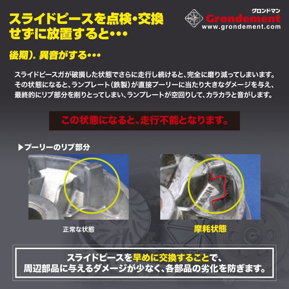 Slide Piece, Set of 3 for PCX125 PCX150