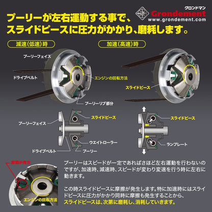 スライドピース 4個入 シルバーウィング400/600