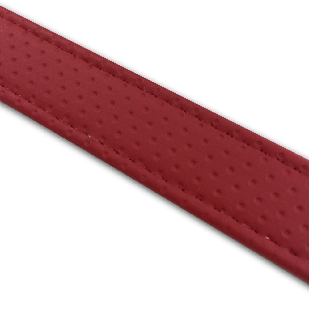 Tandem belt, embossed red/clear stitching, 56 cm length x 2.5 cm width