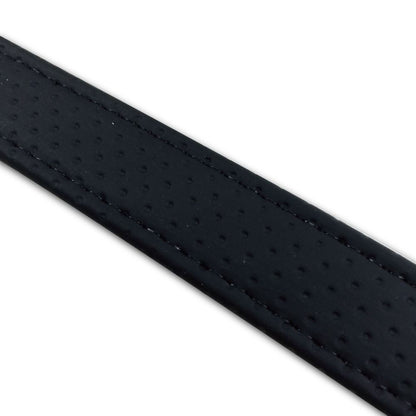 Tandem Belt, Embossed Black/Clear Stitching, 66 cm (L) x 2.5 cm (W)