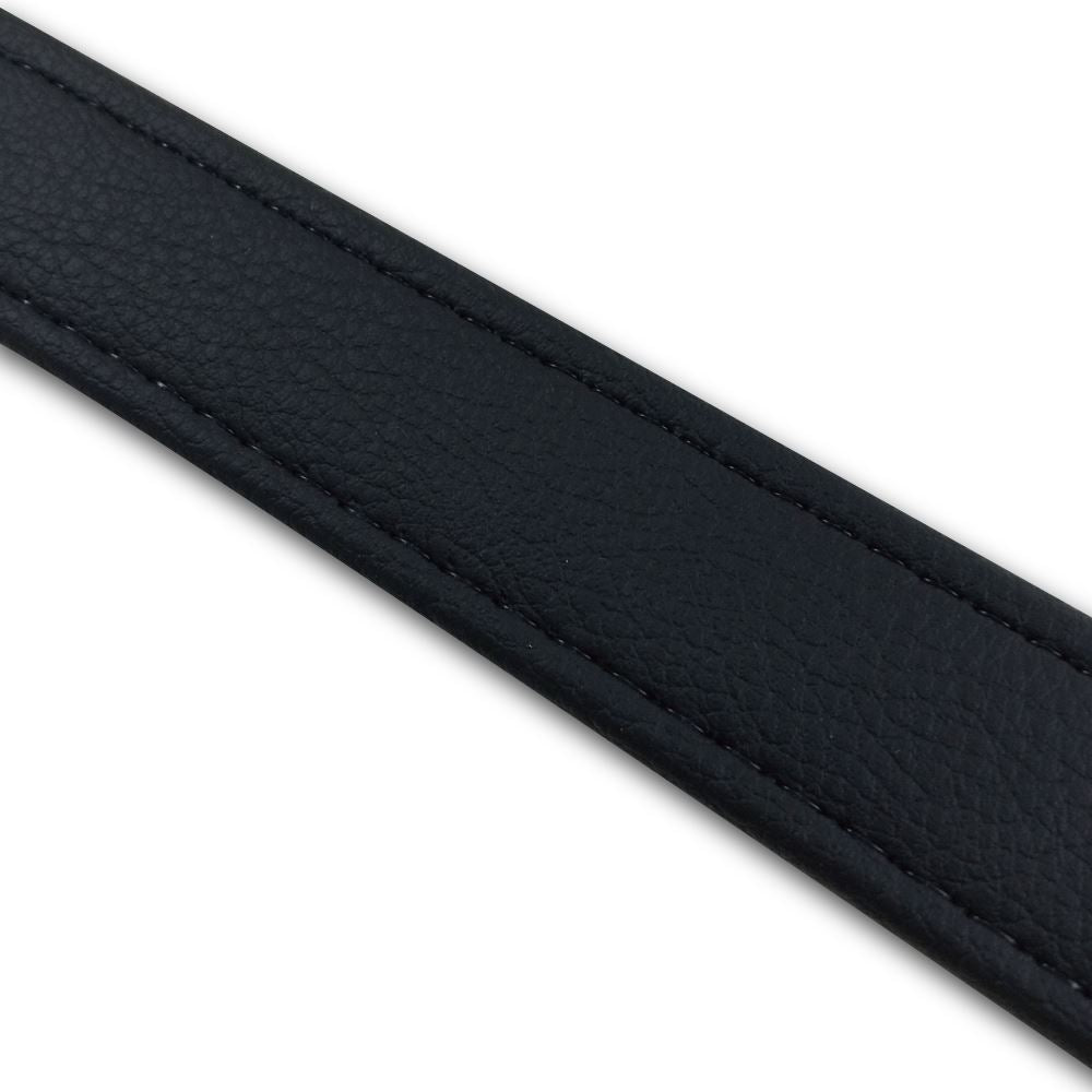 Tandem Belt, Black/Clear Stitch, 68x2.5cm
