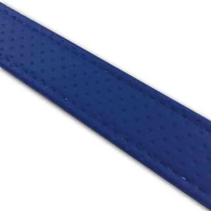 Tandem Belt Embossed Blue/Clear Stitching Length 74 x Width 2.5 cm
