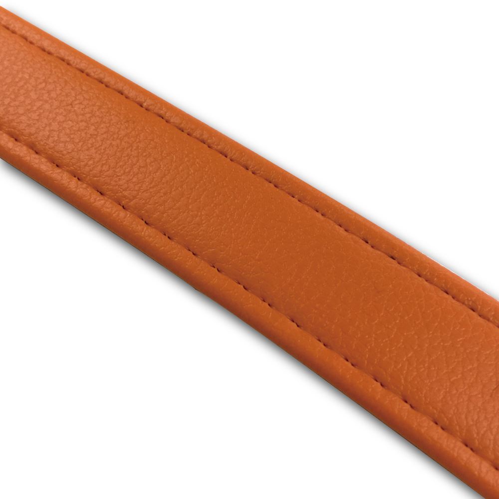 Tandem Belt, Orange/Clear Stitch, 84 cm (L) x 2.5 cm (W)