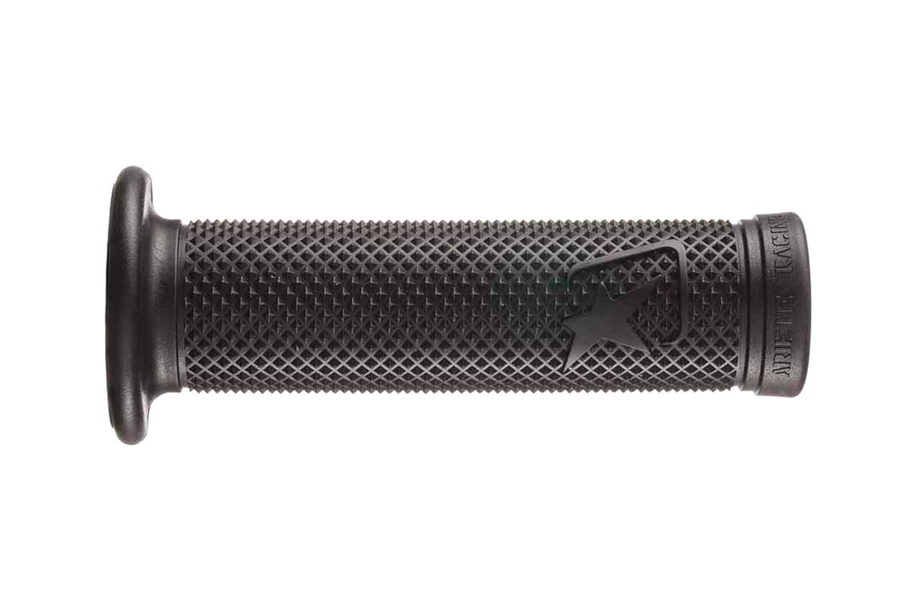 グリップ アリエス ロードモトGP レーシング ロード スーパーバイク スタンダード ソフト 貫通 ブラック 125mm 左右セット