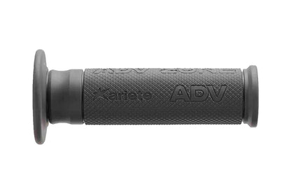 グリップ ADV ゾーン グリップ オフロードバイク デザート ラリー スタンダード ミディアム ダークグレー 120mm 22/24mm貫通 左右セット