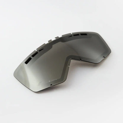 Optional Lenses for Goggles: Silver Chrome Lens CAT.2 Double Ventilation Pinless (1 pc) for Adrenaline RC Flow Mad Max