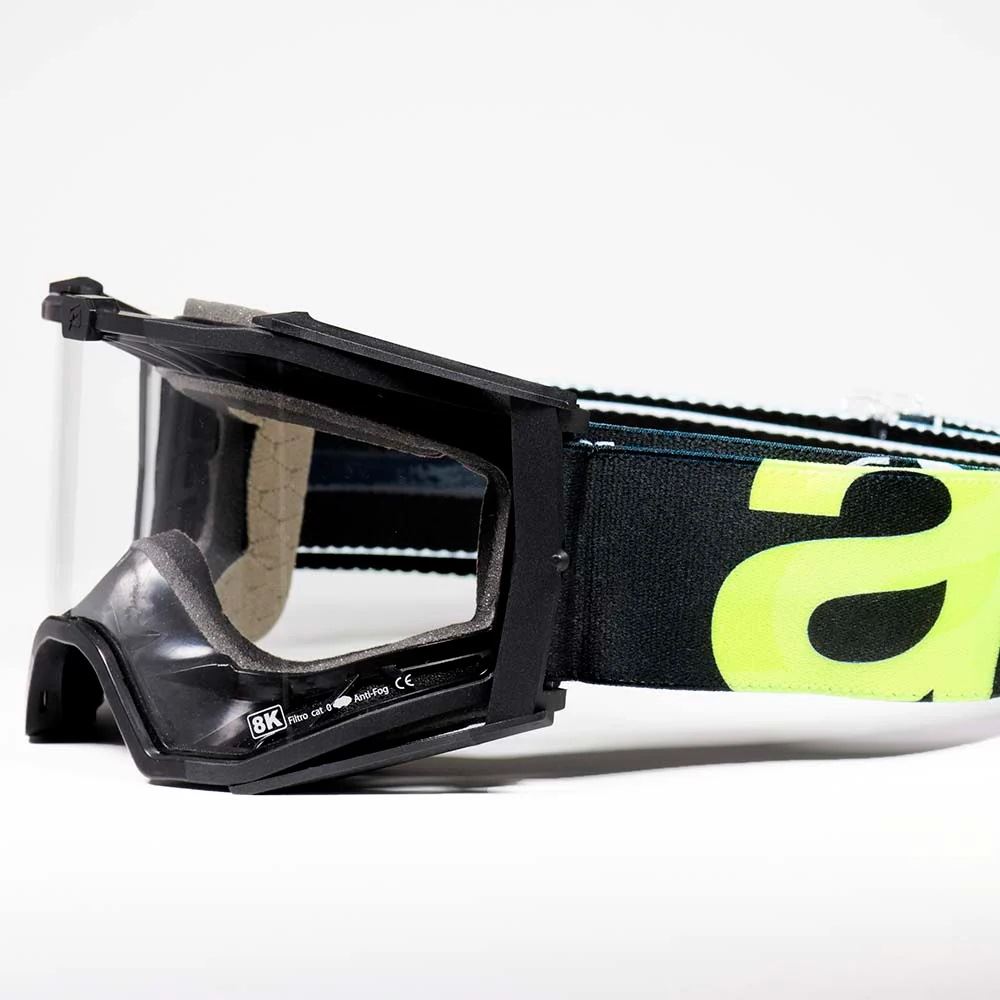 Goggles 8K Fluo Frame: Black / Lens: Clear / Strap: Black